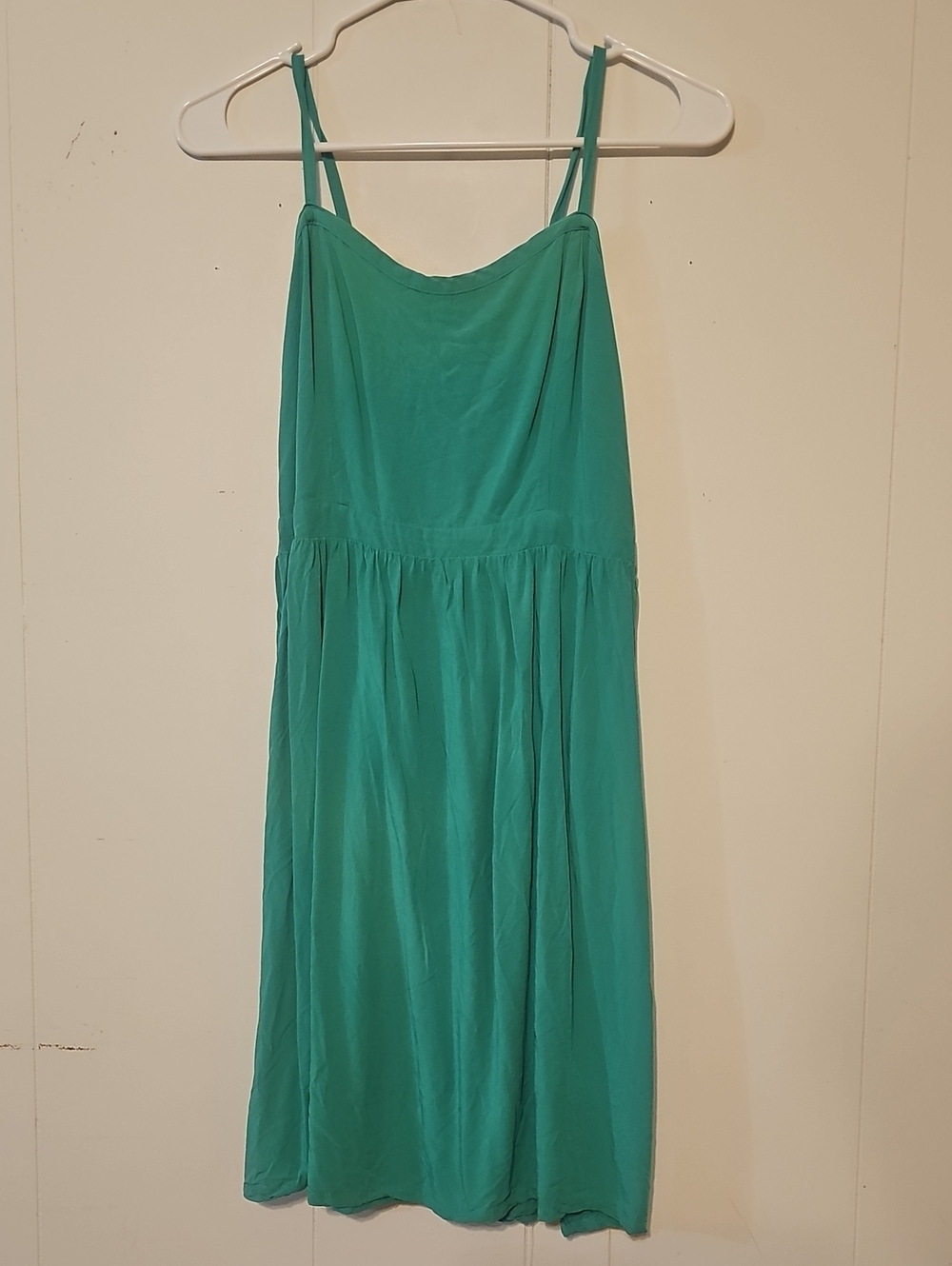 Old Navy Green Maxi Dress with Spaghetti Straps